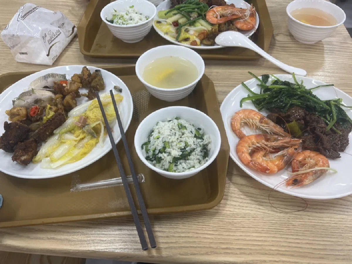 百度安排的简餐